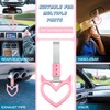 Fabbay 2 Pieces Heart Handle Keychains Car Accessory Heart Hand