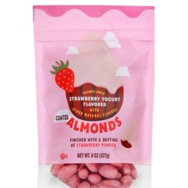 Trader Joe's 2 Packs Trader Joe’s Strawberry Yogurt Flavored Coated Almonds 8 oz  🍓🍓