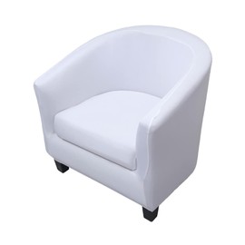 Highdi Armchair Cover with Elastic Stretch Cover Pack of 2, Club Chair Protective Cover Sofa Cover with High Stretch Armchair for Lounge Chair Cocktail Chair (Plain White)