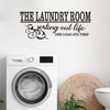 Laundry Room Quotes Wall Decals: Funny Washer Positive Vinyl Art