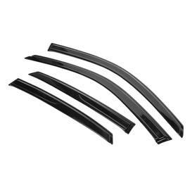 alxiang Acrylic Tape-on 4pcs Window Visors Vent Rain Guard Front Rear Left Right for Honda for Civic 2022-2023 1.5mm-Size Smoke/Tinted Slim Style Adhesive-Attachment Type WD-HC224