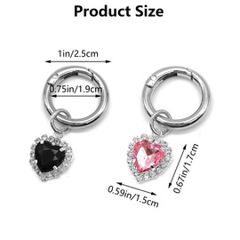 Niuhong 4 pieces boot pendant shoe buckle jewellery shoe pendant cool punk shoe buckle with O-ring buckles sports shoes key chain bag craft DIY accessories, Unit size, Alloy Steel, Alloy