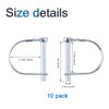 INCREWAY 10pcs Wire Lock Pin, 1/4" Heavy Duty Safety Coupler