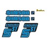 Transparent Simson S51 Enduro Sticker Set IFA | 6 Pieces