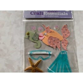 Sandylion JOANN CRAFT ESSENTIALS STORK DELIVERING BLUE BAG BOY BABY BEAR NEW BORN