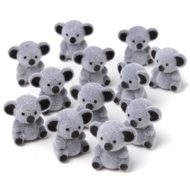Factory Direct Craft Package of 24 Flocked Miniature Baby Koala Teddy Bears -Tiny Bear Shaped Figurines (Size: 1 inch)
