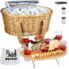 Hap Tim Wicker Picnic Basket Set for 4 with Mini