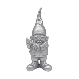 Lesser & Pavey Gnomes Behaving Badly Silver Figurines Statues For Home Decor | Ideal Ornaments Friendship Gifts For Women & Men | Lovely Table Centerpiece & Living Room Accessories