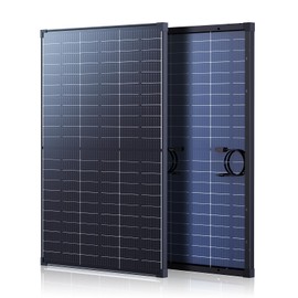Callsun N-Type 120W Bifacial Solar Panel 16BB 12V, 25% High-Efficiency, Dual-Module Parallel Anti-Shade Design, 30% Extra Dual-Sided Output,Superior Low-Light for Power Station RV Camping & Van Life