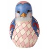 Jim Shore HWC Bluebird of Happiness Blue Floral Bird Figurine