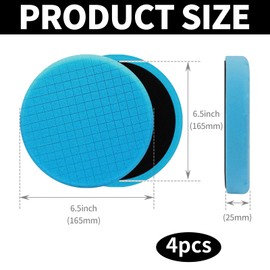 Aiyraa 7PCS Car Polishing Pads for Drill, Buffing Pads, 6 inch (150mm) Drill Polishing Kit, Foam Buffing Sponge Pads Set für Auto Polieren, Wachsen, Schleifen, Exzenterpolierer