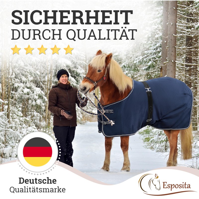 Esposita Elastic Blanket Strap Horse Elastic Blanket Strap Elastic Black