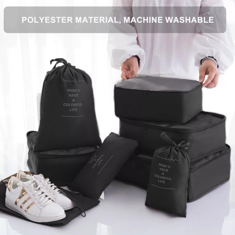 INX 8pcs Bolsas Organizadoras De Maletas Para Viaje Impermeable