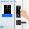 BEBASIA APP Control Fingerprint Lock with Handle, Heavy Duty Smart