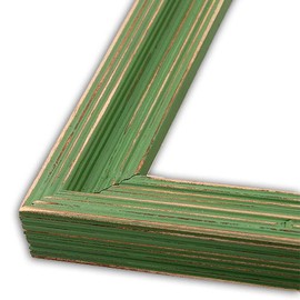 The Rusty Roof Distressed Cimarron Leafy Green Picture Frame-Solid Wood, 12x16