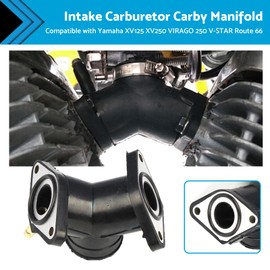 MAX COOL Intake Carburetor Carby Manifold Suitable for Yamaha XV125 XV250 VIRAGO 250 V-STAR Route 66