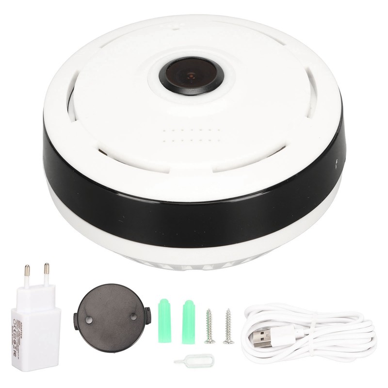 Fisheye 360 Degree Panoramic Webcam Wifi Wireless Camera Night Vision