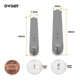 2 Sizes Metal Design Stamps kit (Flower-3)