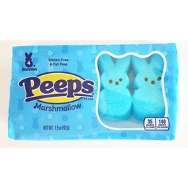 Peeps (1 Pack) Blue Marshmallow Bunnies Easter Bunny Candy 1.5 oz / 42 g
