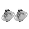 2PCS Snap Disc Temperature Switch Bimetal Engineering Plastic 25A Thermostat