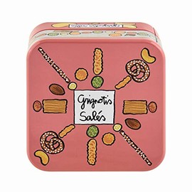 Derrière la Porte Snack Box (Stackable) Salt Nibble Box, Pink, 16 cm x 16 cm x 9.5 cm