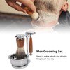 Safety Men Grooming Set Trimming Soap Stand Bowl Beard Brush