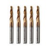 Hwaynct 5Pcs Tapered Ball Nose End Mill Set, 1/8” Shank,
