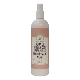Productos Mart Mexico Agua De Rosas, Hamamelis, Benjuí Y Áloe Vera (500ml) 6pack
