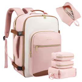 LOVEVOOK 50L Large Travel Backpack for Women Men Fits 17 Inch Laptop, Carry on Backpack for Traveling on Airplane, Personal Item Bag Airline Approved, Business Causal Weekender Backpacks