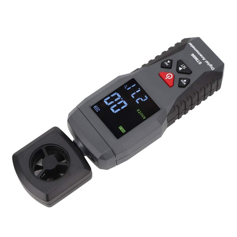 Digital Anemometer，ST9606 Wind Portable Hand-held Anemometer Wind Speed Meter LCD