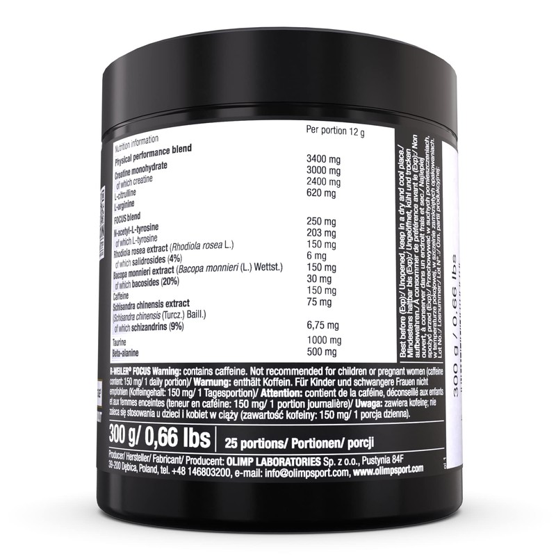 Olimp R-Weiler Focus Powder 300g Cranberry