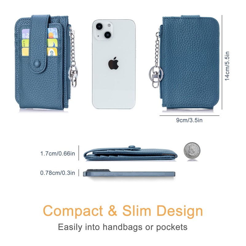 LnxLtw Small Wallet for Women – Mini Leather Card Holder