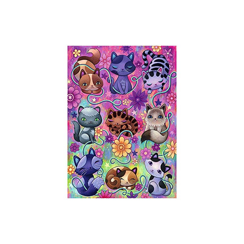 Heye 299552 Kitty Cats Jigsaw Puzzle 1000 Pieces Silver