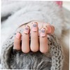 SAFIGLE 24pcs Nail Decals Imitation Pattern Stickers for DIY Manicure