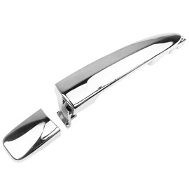 Cheriezing 80646-1AA0A Chrome Exterior Door Handle Compatible with 2013-2018 Leaf Sentra, 2009-2014 Maxima Murano Replace# 80640-1AA0A (Front Right=Rear Left=Rear Right)