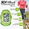 3DActive 3D-FitBud Simple Pedometer with Clip and Lanyard A420S (Green)