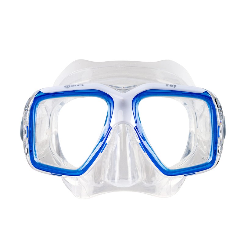 Maske Mares Ray, Maske Erwachsene - Unisex, Blau Trasparent/Trasparent