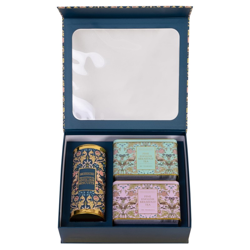 New English Teas Traditional Tea & Cookies Gift Set with