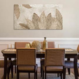 Minimalist & Modern Art for Bedroom Decor Framed Abstract & Textured Artwork for Walls Neutral & Contemporary Beige Wall art - 3D Artwork for Living Room and Boho Style Large Abstract Wall Art 24×48IN