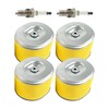 TURBOTUNITY 4 Pack GX240 GX270 Air Filter w/spark plug for