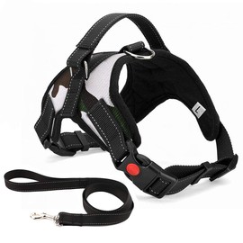 No Pull Dog Harness Breathable Adjustable Comfort Free Lead Included for Small Medium Large Dog Best for Training Walking Small Camo