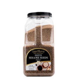 GranAroma Whole Sesame Seeds, Whole, Raw & Unhulled, Crunchy (6 Pound)