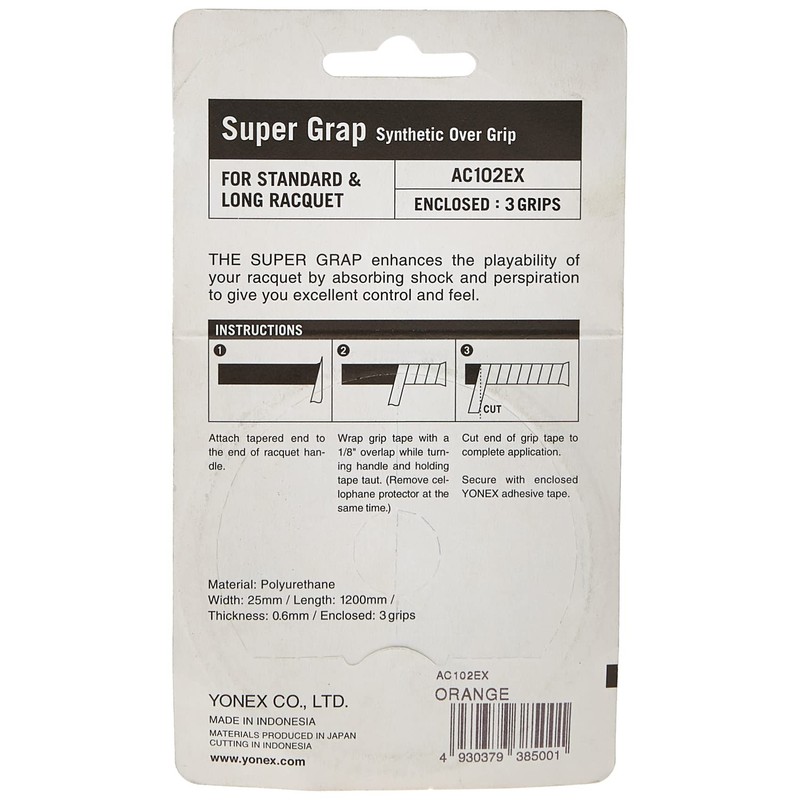 YONEX Super GRAP Overgrip, Orange