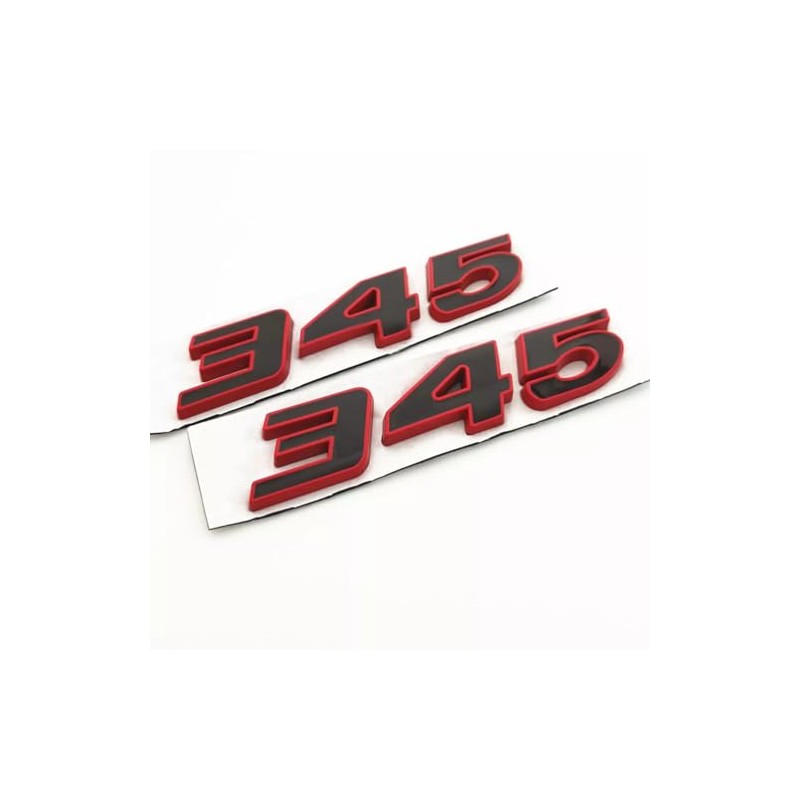 Pair Set 345 Passenger & Driver Side Emblems 3D Badge