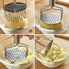 EASYNICE Potato Masher, Two-Layer Stainless Steel Potato Ricer with Built-in
