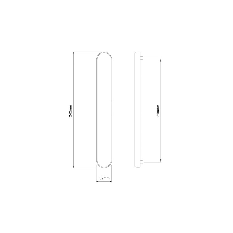 Black uPVC Door Handle Blank Plate French Doors Blanking Handle
