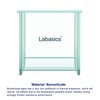 Labasics Glass Square TLC Developing Tank, Heavy Duty Borosilicate Flat-Bottom