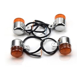 Turn Signal Lights Motorcycle Turn Signal Light 6V Amber Flasher Indicator Motorbike Accessories for H&onda Z50 Monkey CHALY DAX CF50 CF70