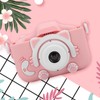 12MP Mini Cartoon Kitty Digital Camera Toy with Double Camera