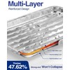 50Pcs Broiler Pans for BBQ Grill, 9x13 Grill Pan Liners